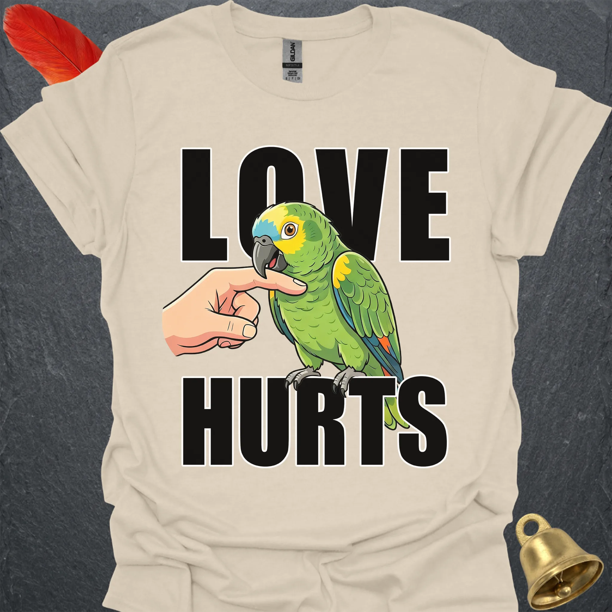 Yellow-Naped Amazon Love Hurts T-Shirt