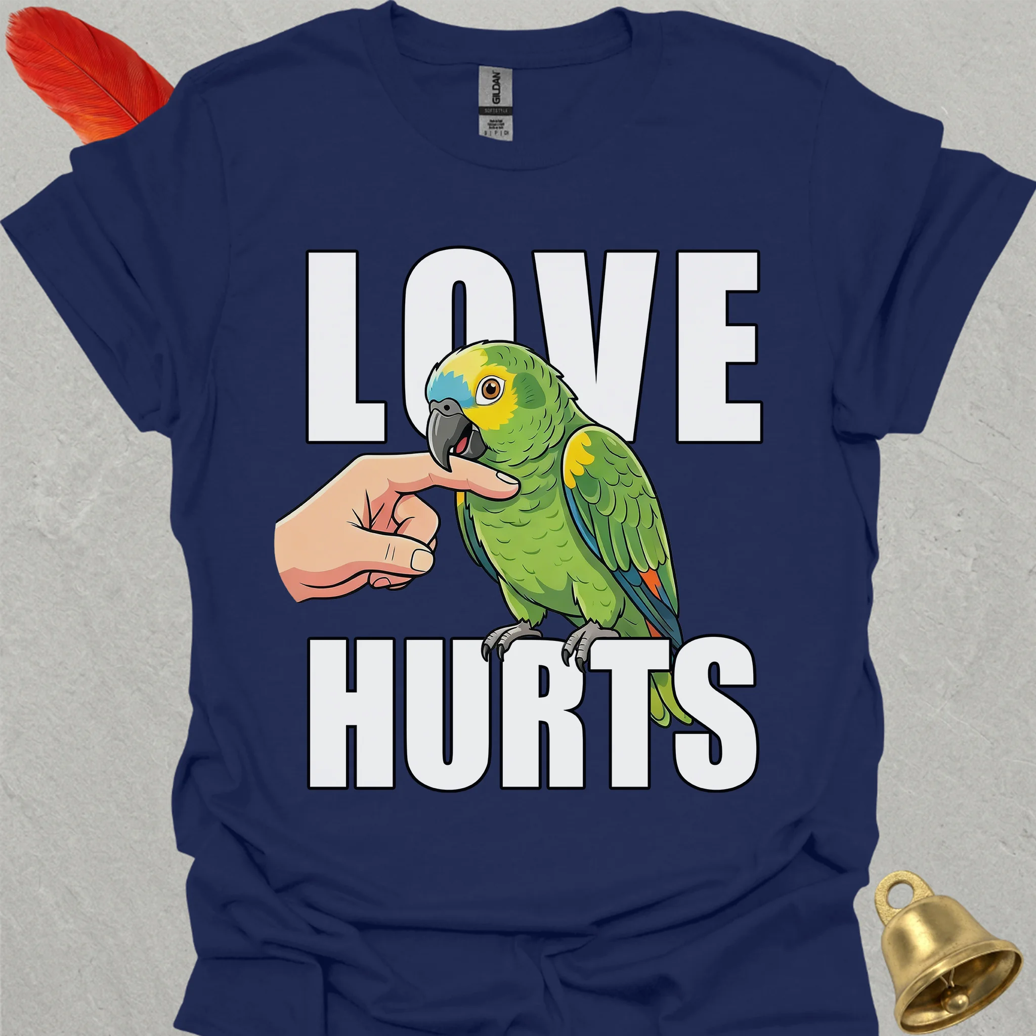 Yellow-Naped Amazon Love Hurts T-Shirt