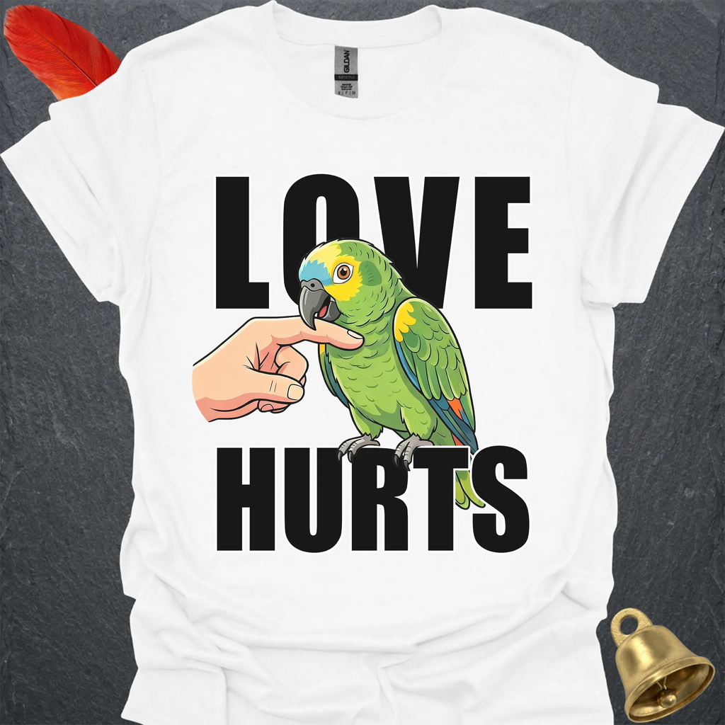 Yellow-Naped Amazon Love Hurts T-Shirt