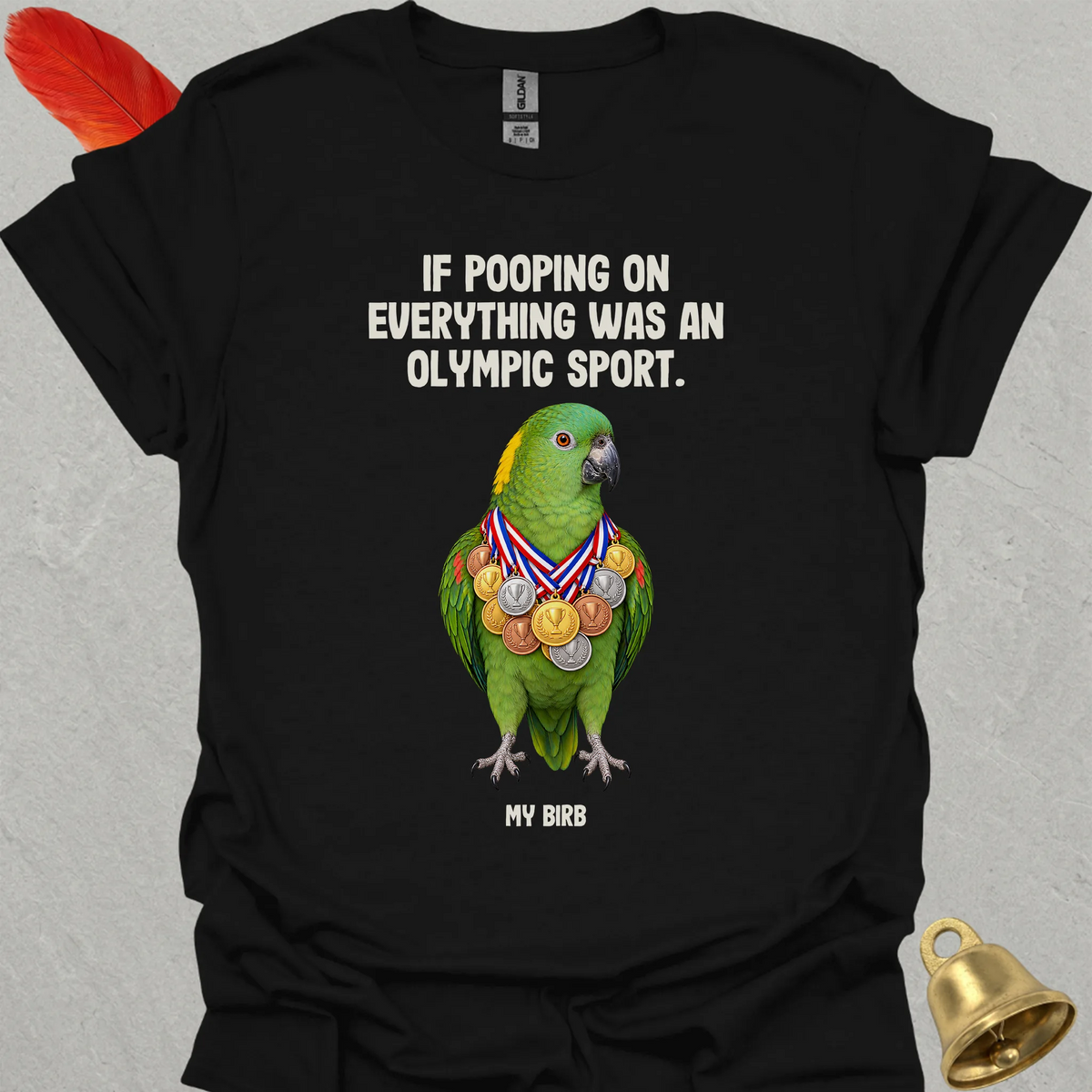 Yellow-Naped Amazon Olympic Pooper T-Shirt