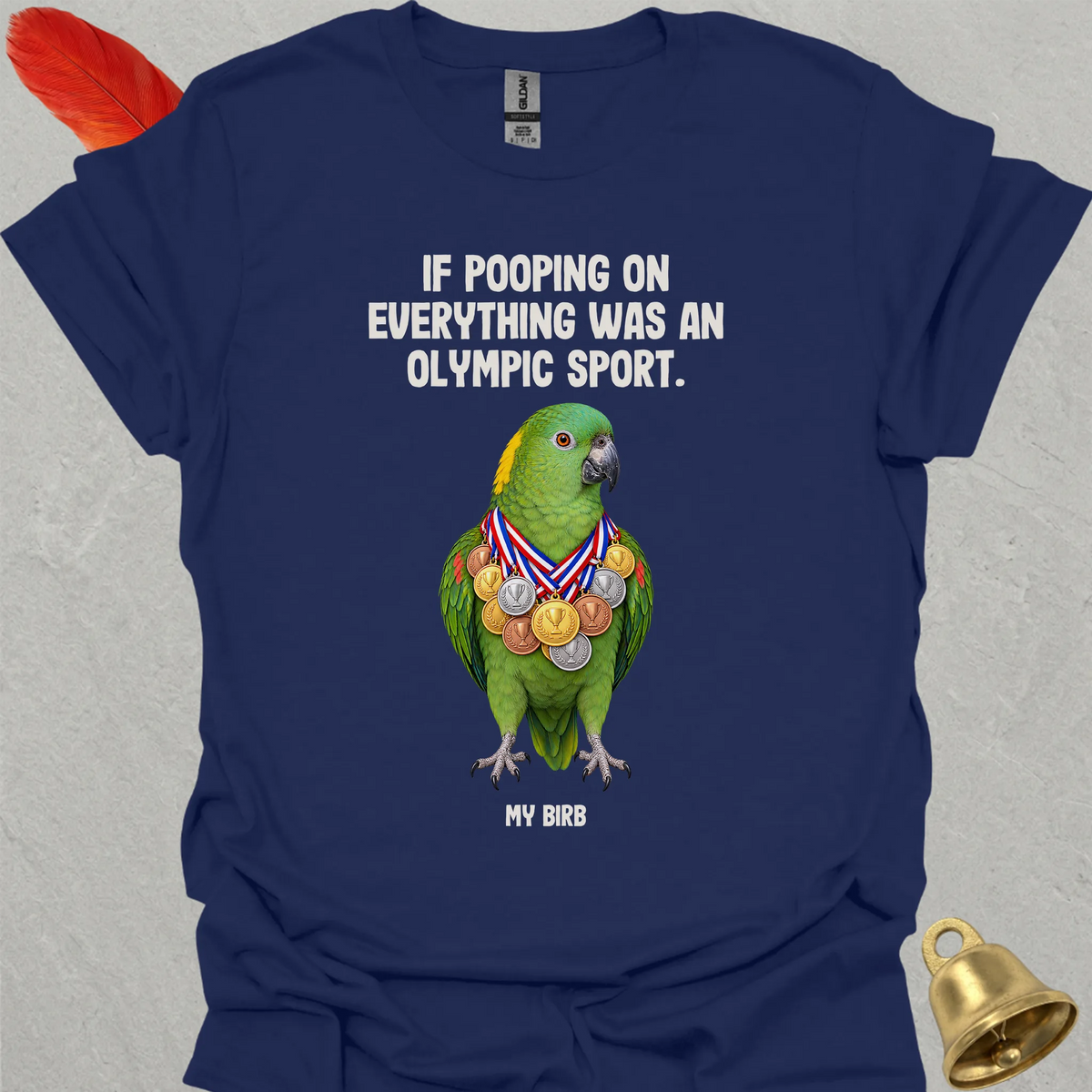 Yellow-Naped Amazon Olympic Pooper T-Shirt