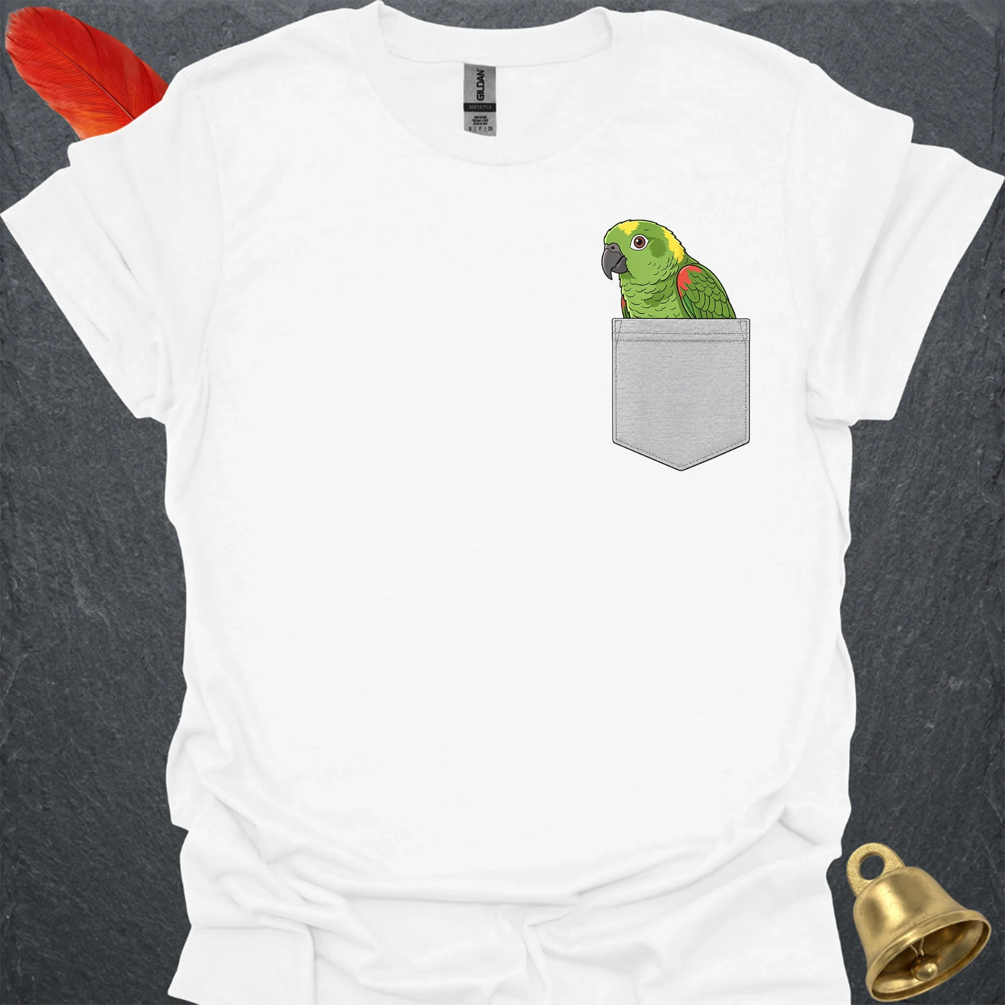 Yellow-Naped Amazon Pocket T-Shirt