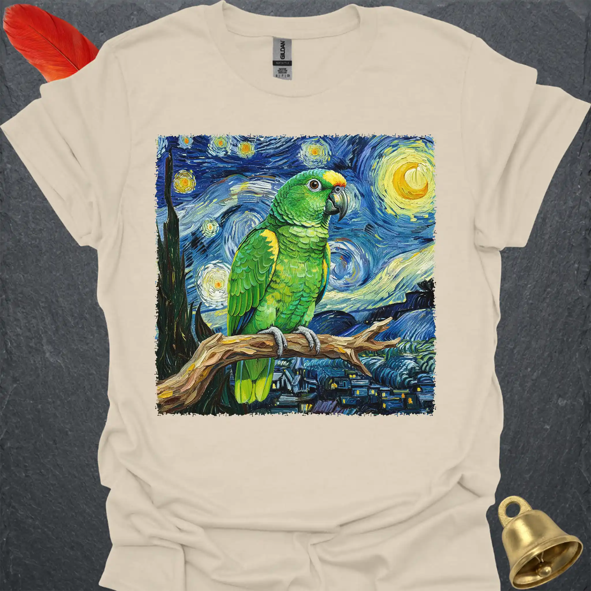 Yellow-Naped Amazon Starry Night T-Shirt
