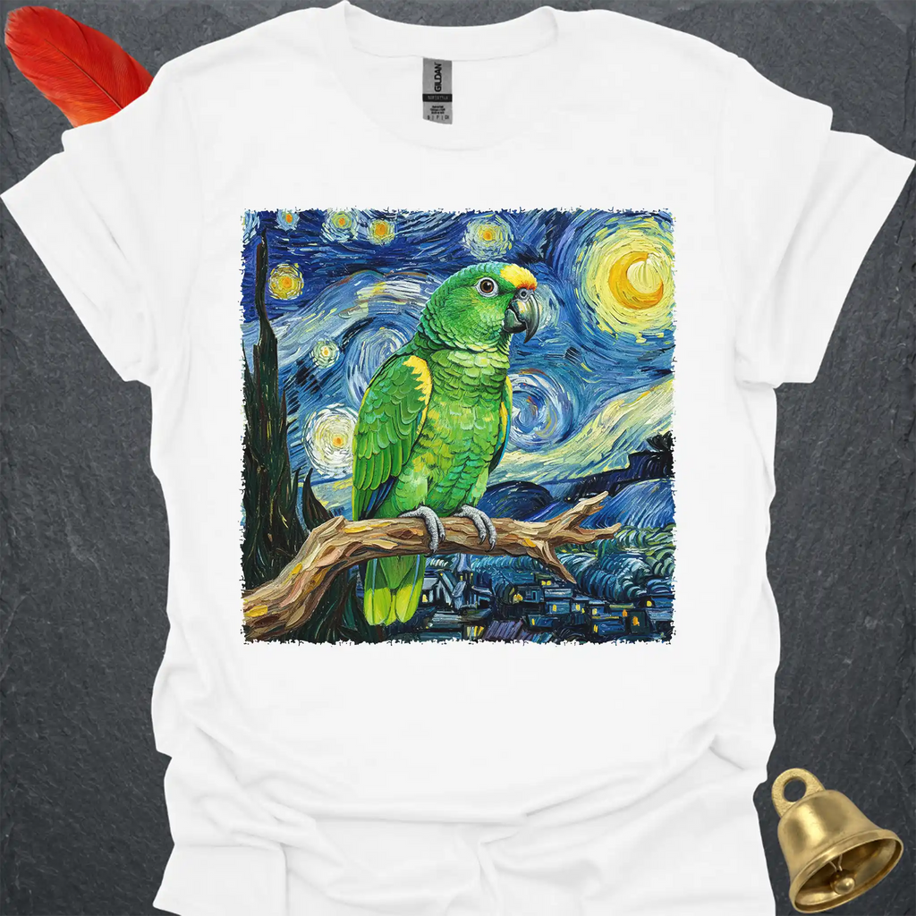 Yellow-Naped Amazon Starry Night T-Shirt