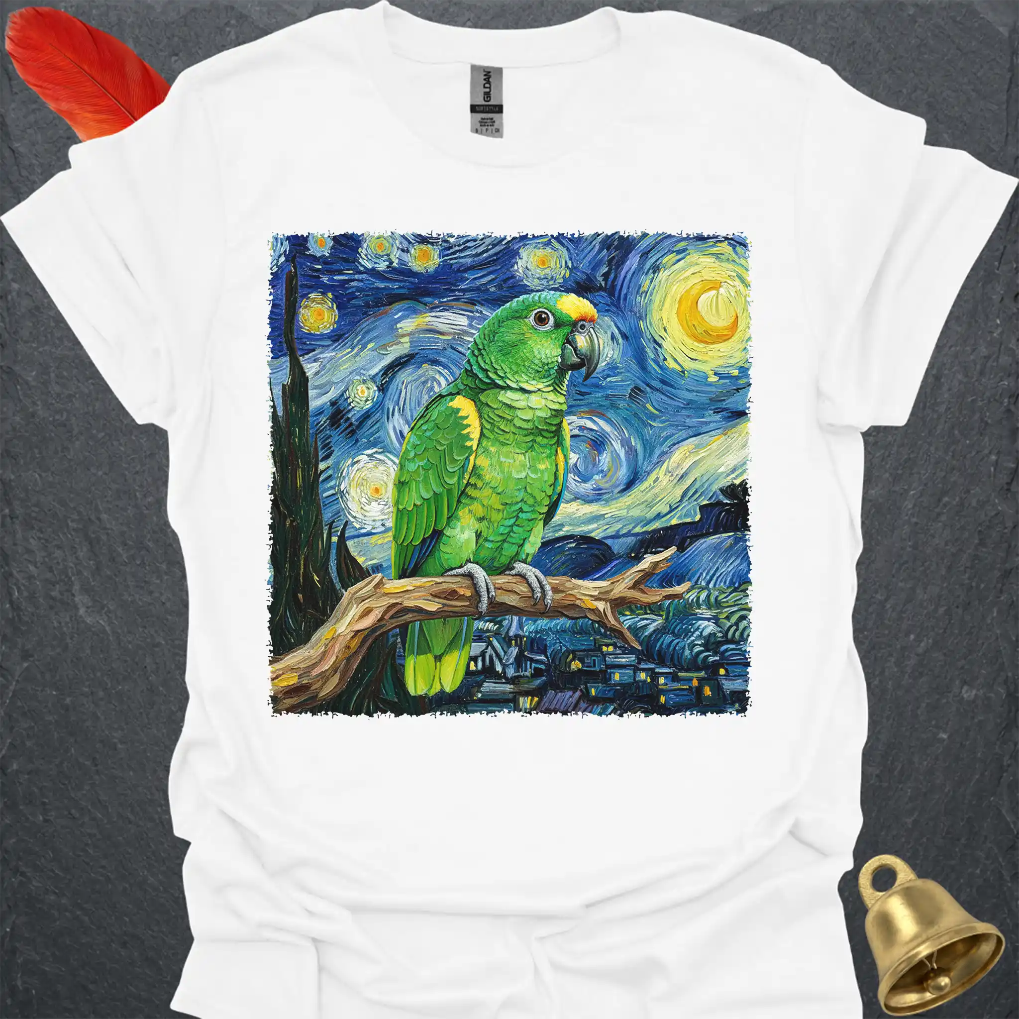 Yellow-Naped Amazon Starry Night T-Shirt