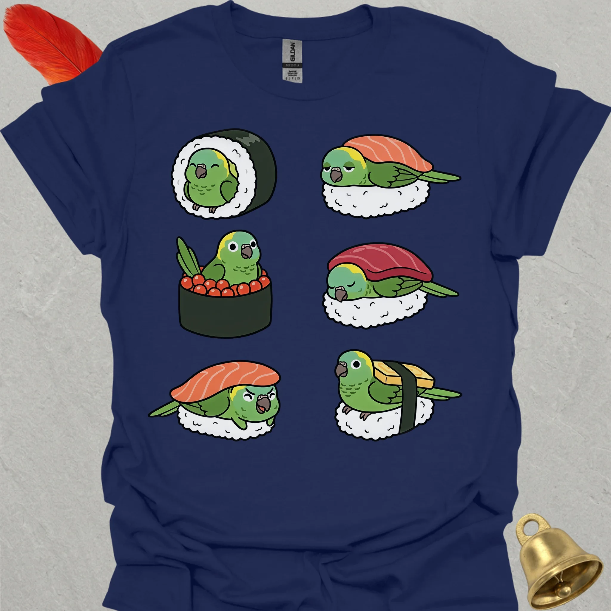 Yellow-Naped Amazon Sushi T-Shirt