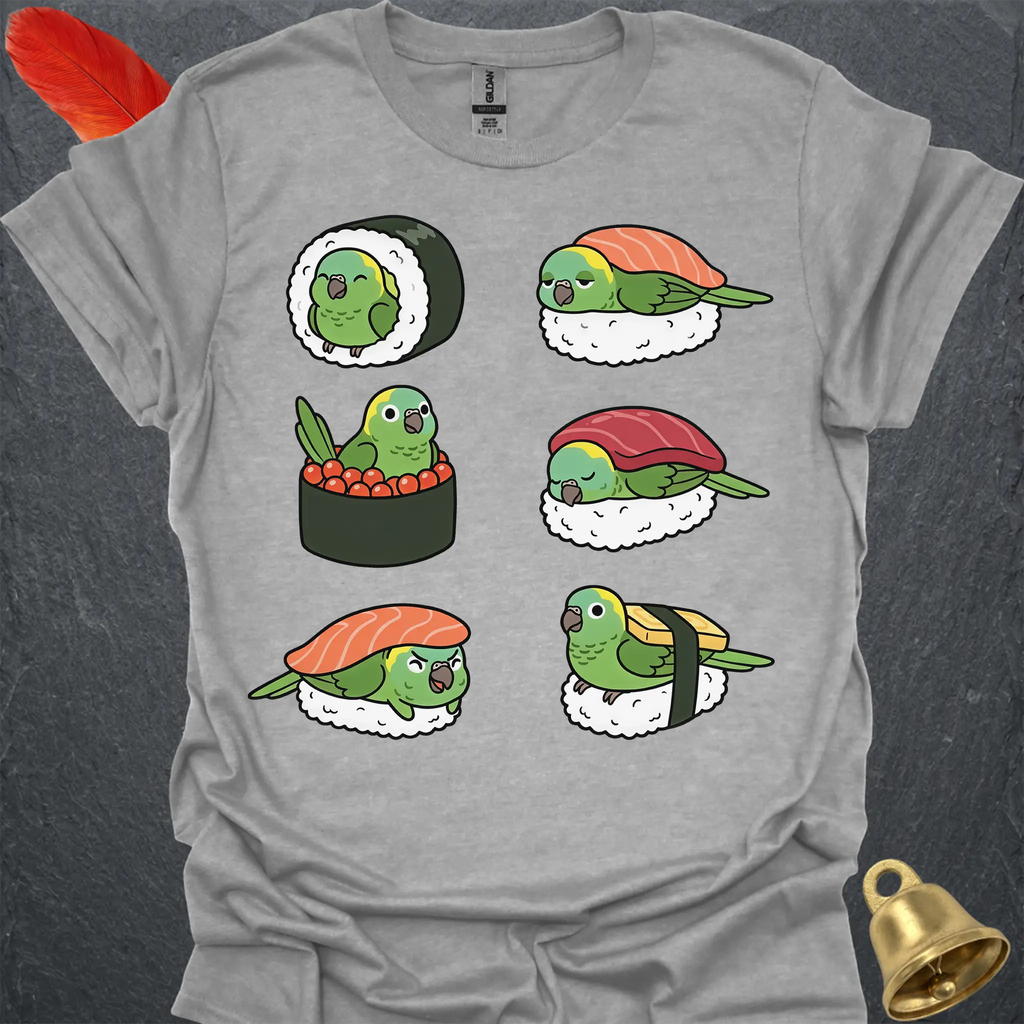 Yellow-Naped Amazon Sushi T-Shirt