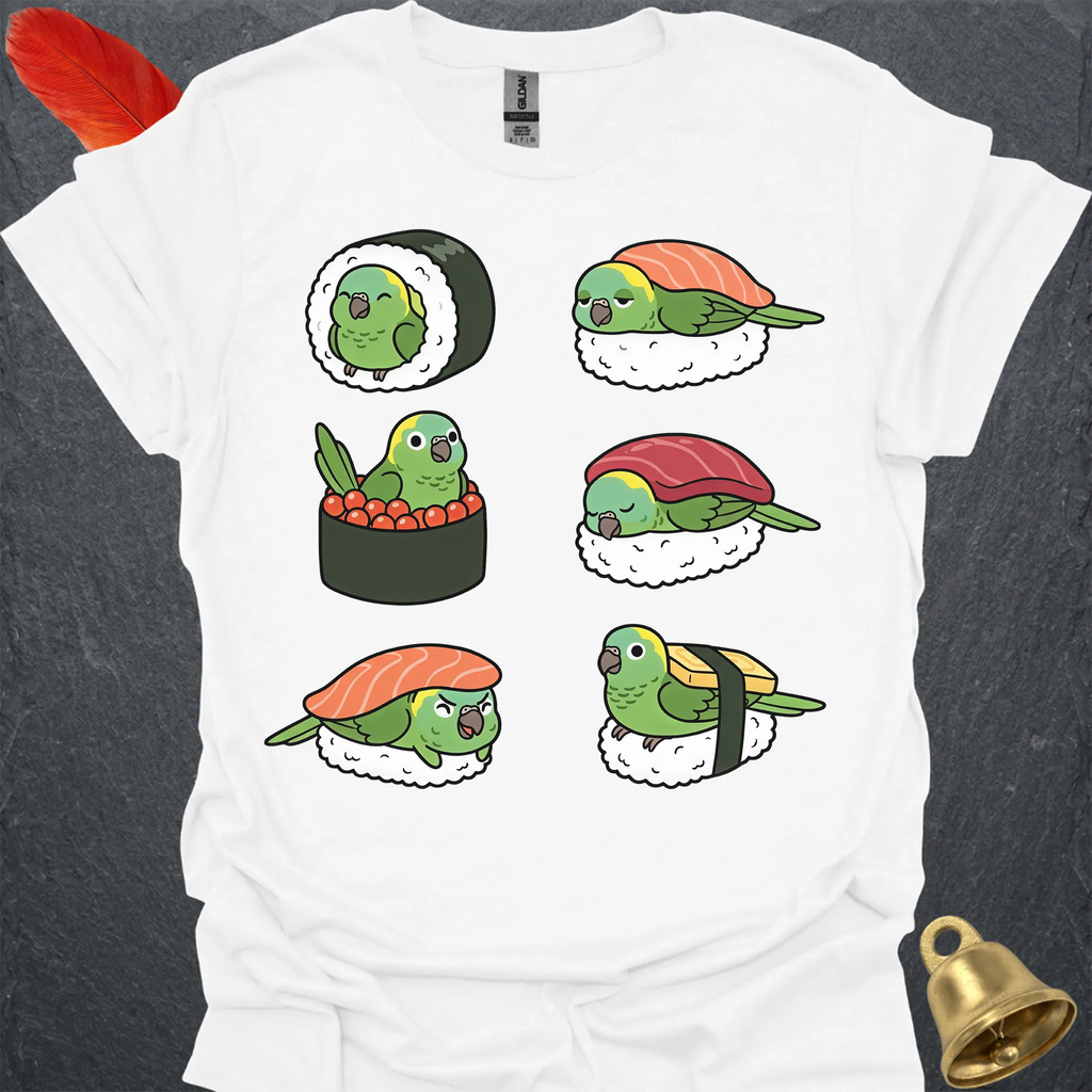 Yellow-Naped Amazon Sushi T-Shirt