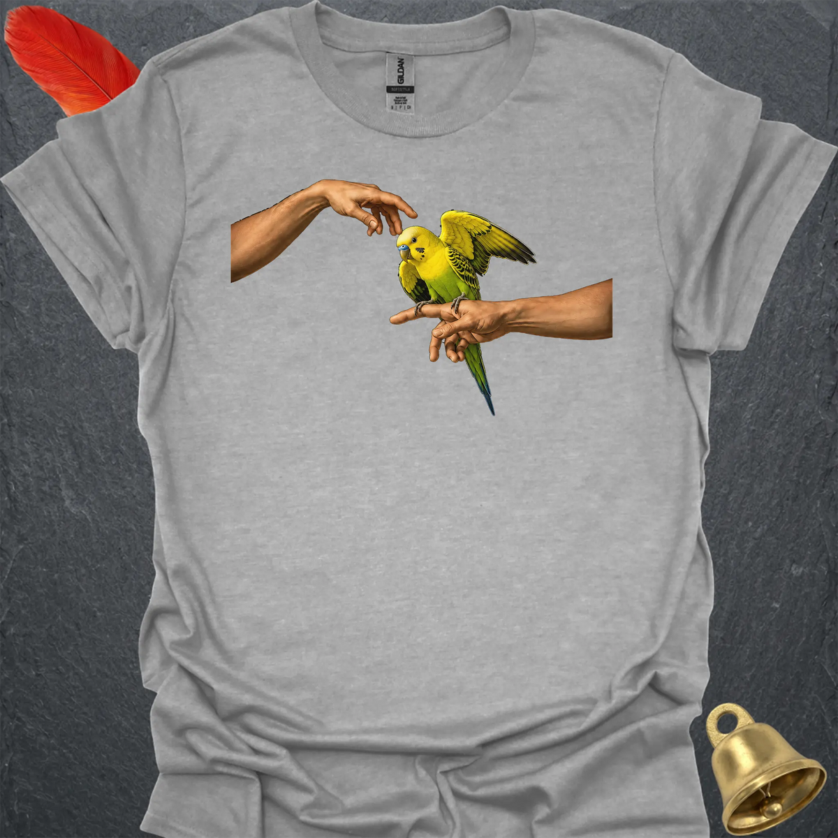 Yellow Parakeet Adam T-Shirt