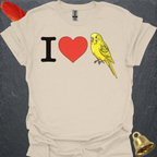 I Love Yellow Parakeet T-Shirt