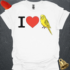 I Love Yellow Parakeet T-Shirt