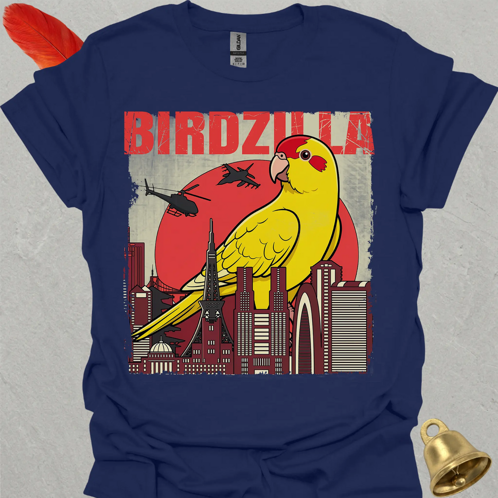Yellow Parakeet Birdzilla T-Shirt