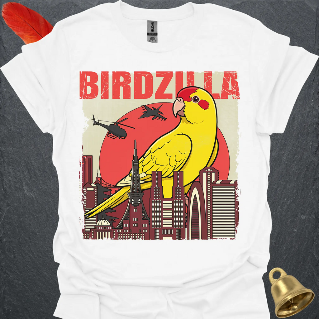 Yellow Parakeet Birdzilla T-Shirt
