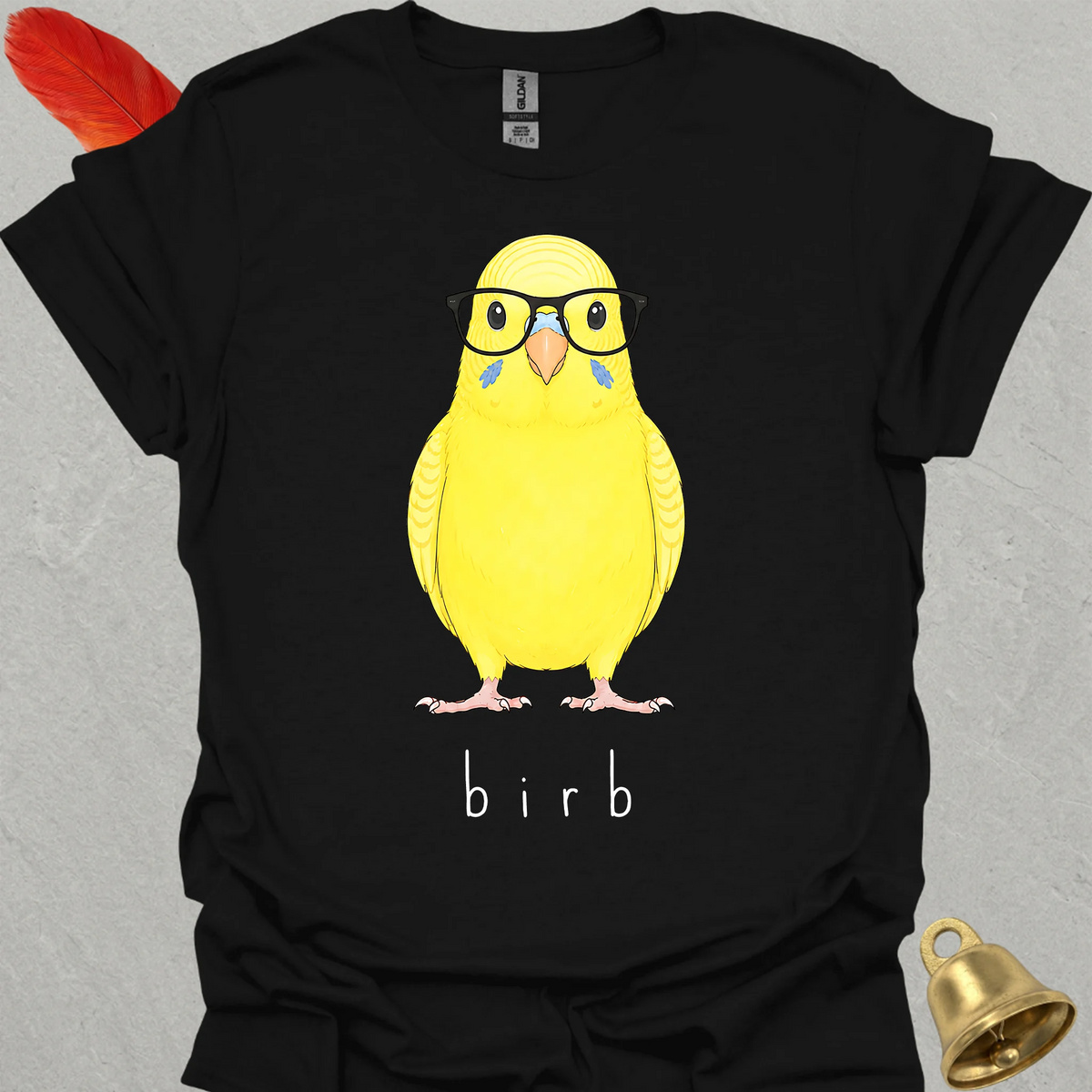 Yellow Parakeet Smart Birb T-Shirt