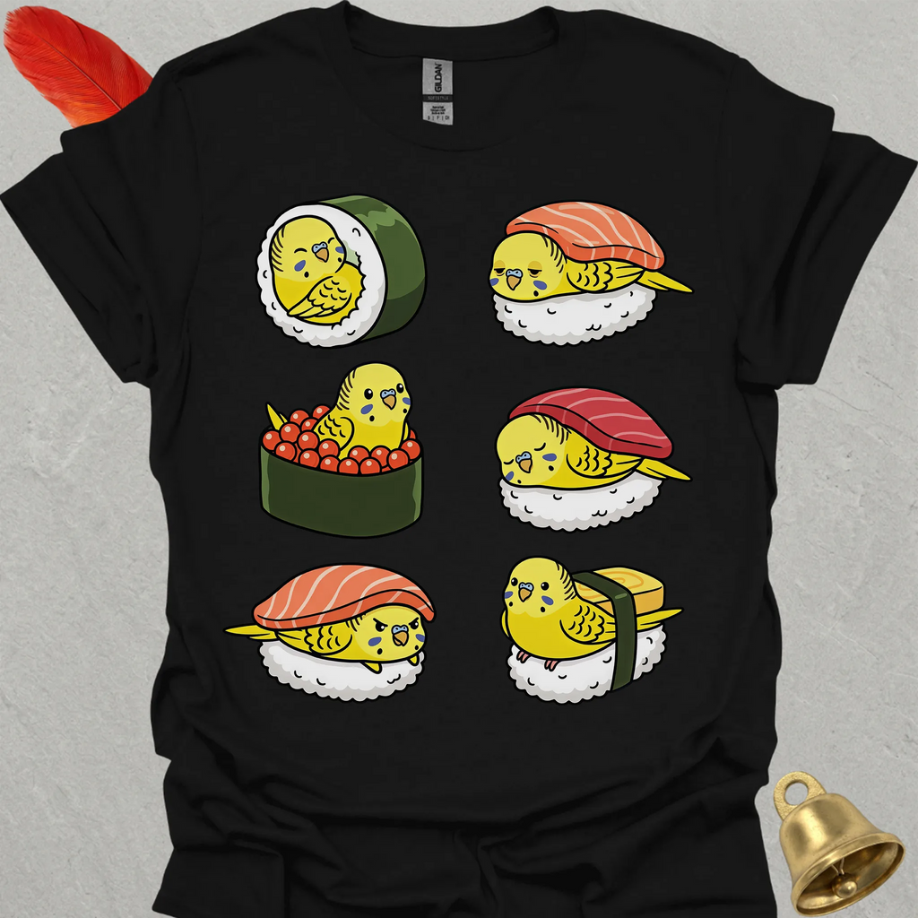 Yellow Parakeet Sushi T-Shirt