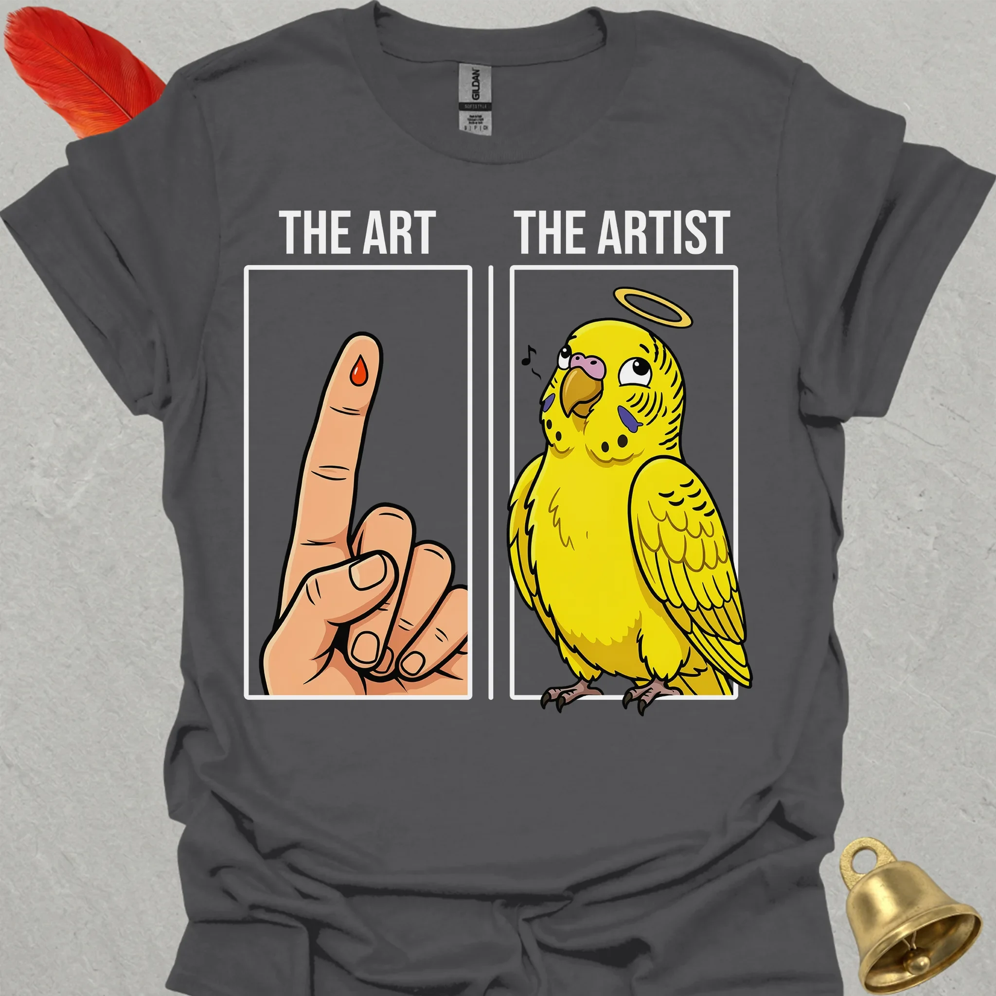Yellow Parakeet The Artist T-Shirt