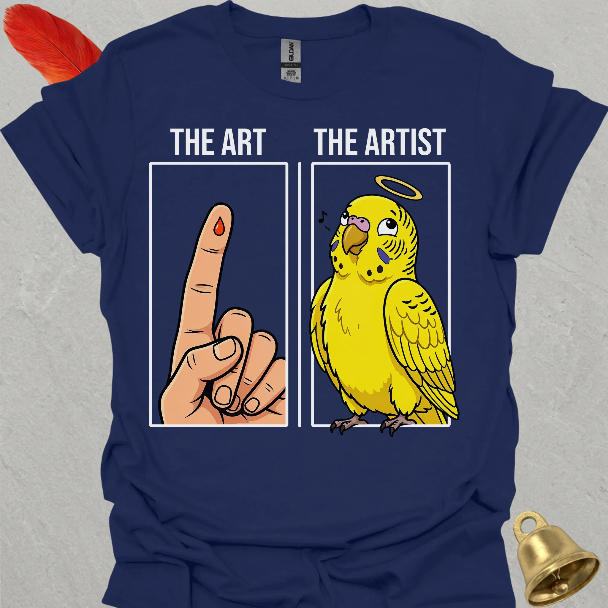 Yellow Parakeet The Artist T-Shirt