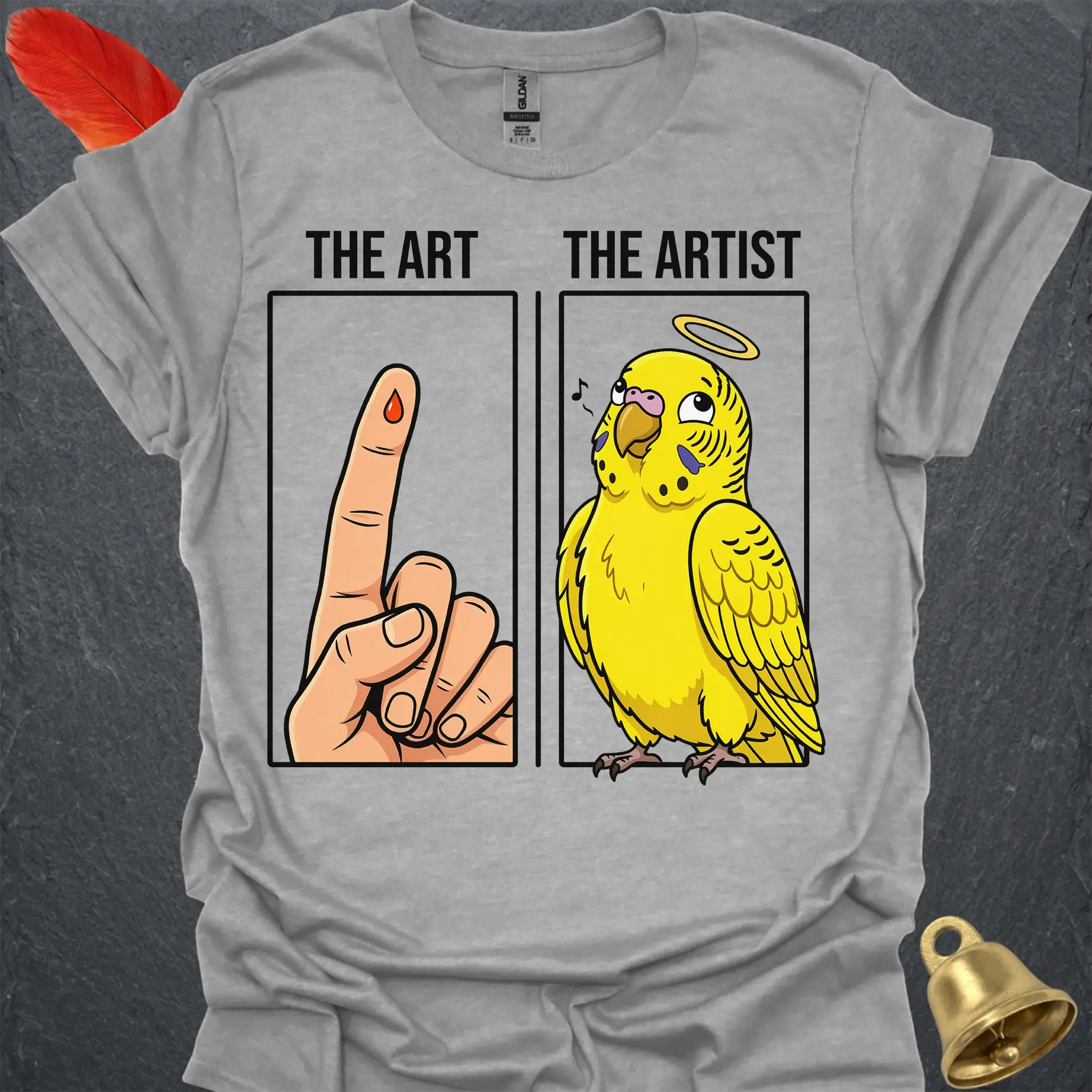 Yellow Parakeet The Artist T-Shirt