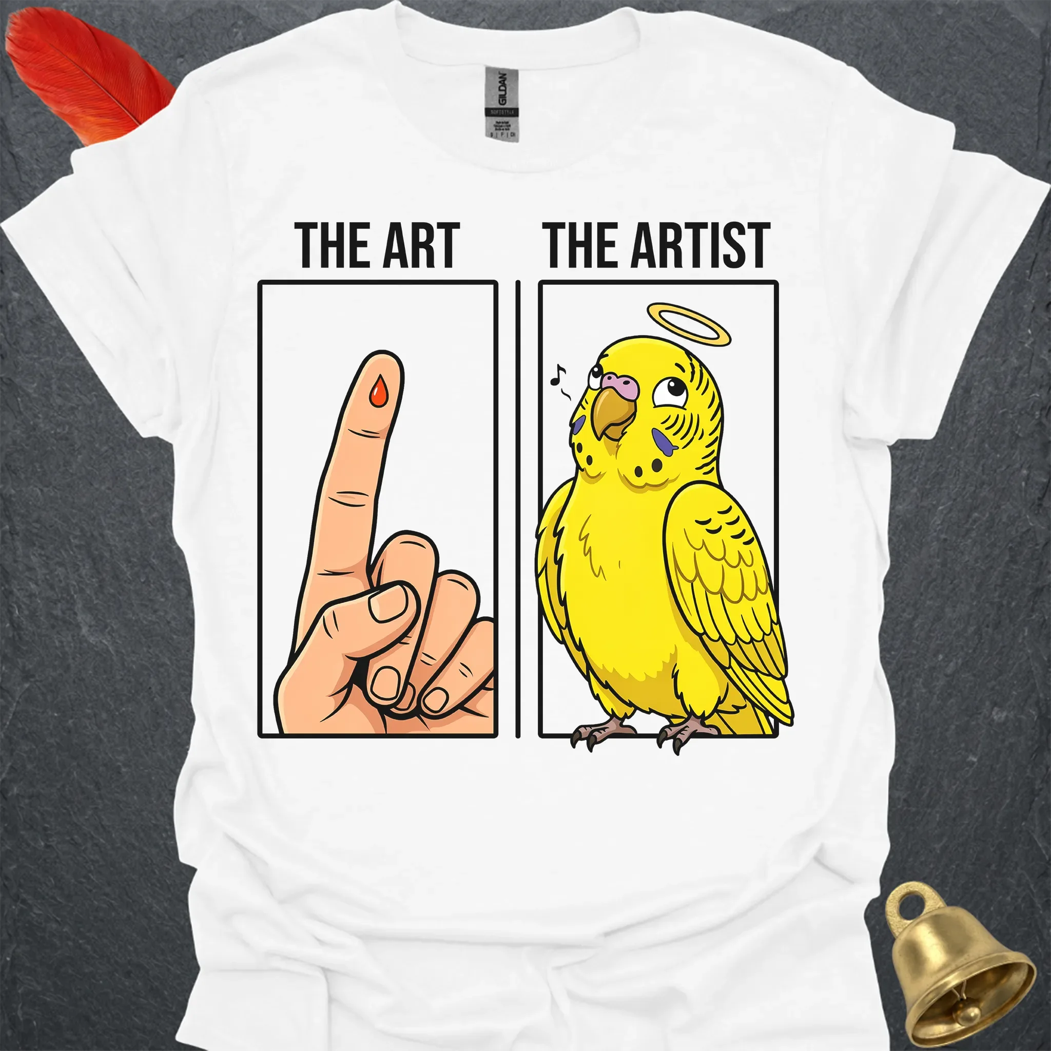 Yellow Parakeet The Artist T-Shirt