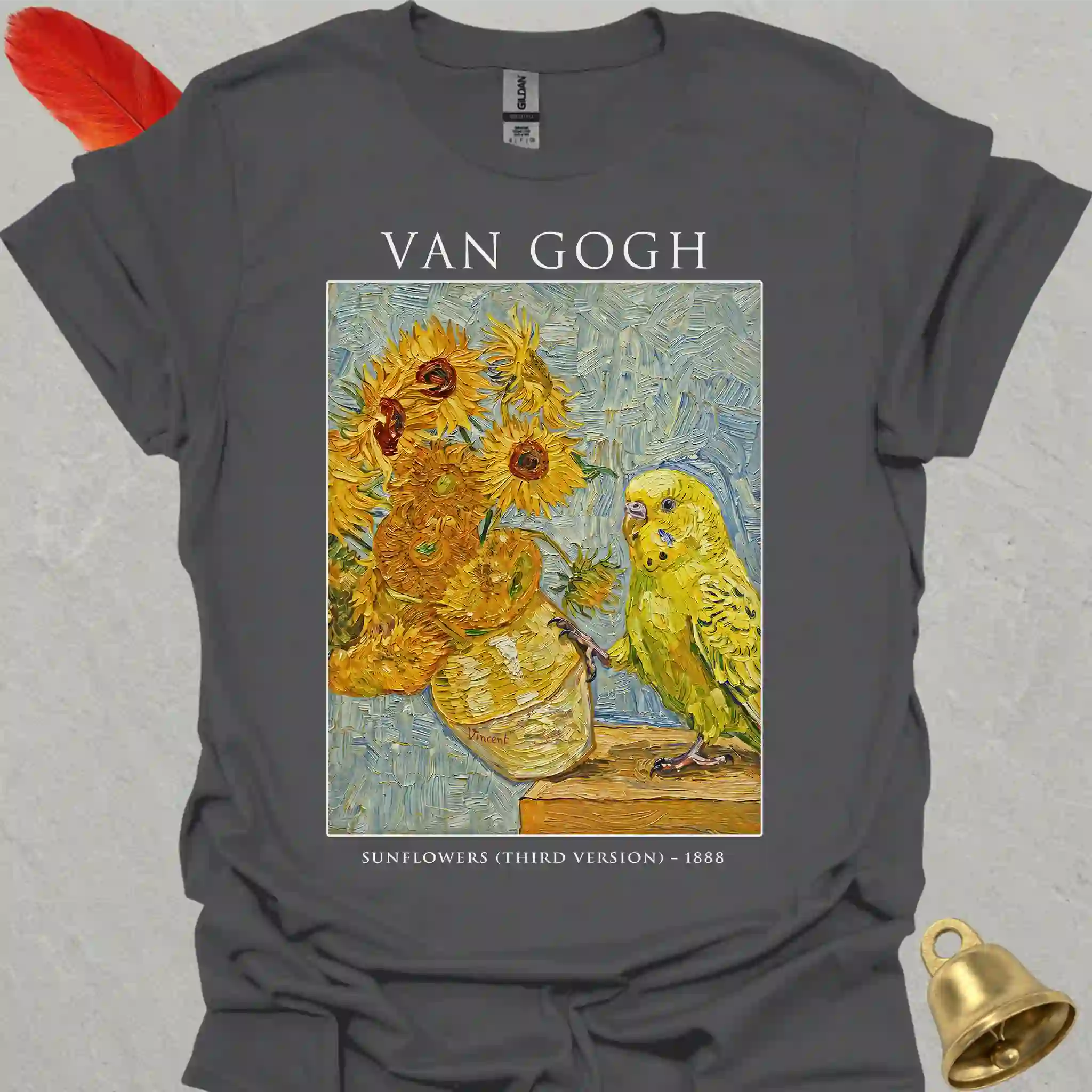 Yellow Parakeet Van Gogh T-Shirt