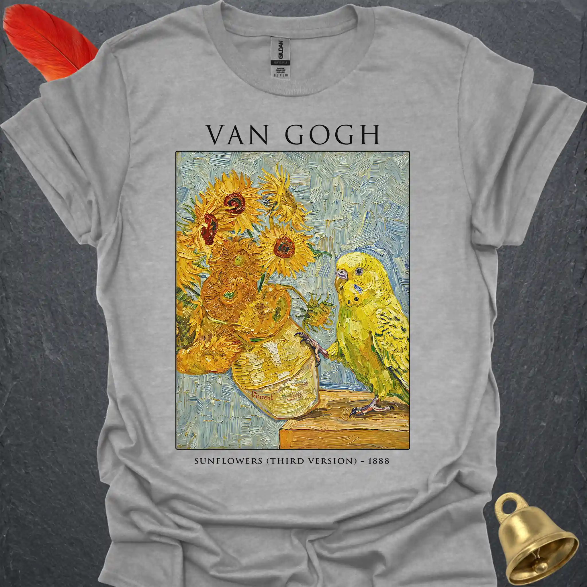 Yellow Parakeet Van Gogh T-Shirt